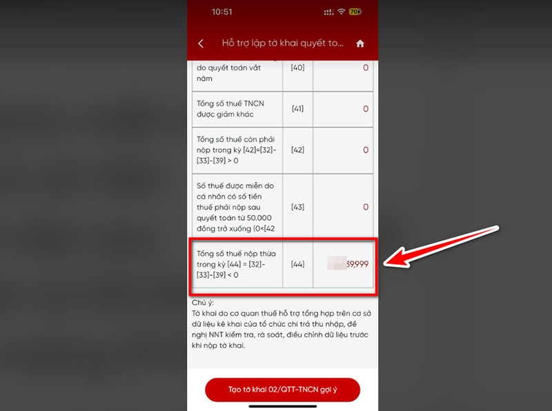 Cách xem số tiền hoàn thuế trên eTax Mobile - 01