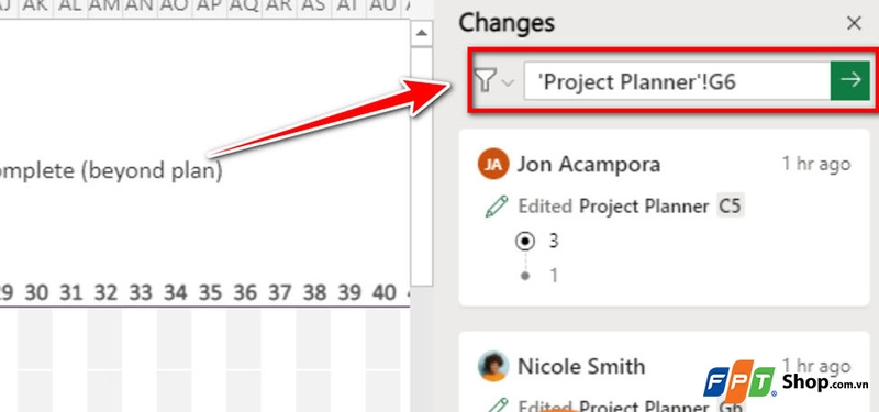 Cách xem nội dung thay đổi khi chia sẻ file Excel - 05