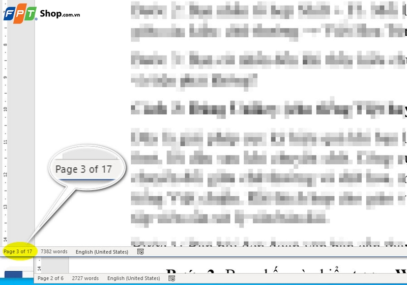 Xem nhanh số trang trong Word - 03