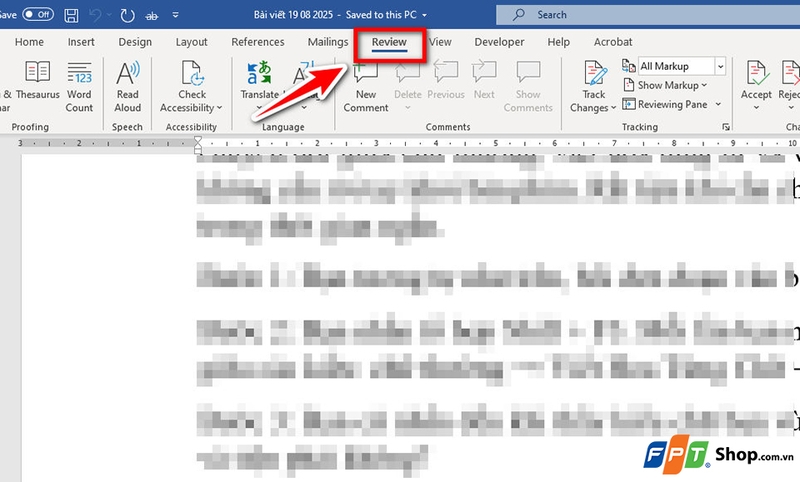 Xem nhanh số trang trong Word - 05