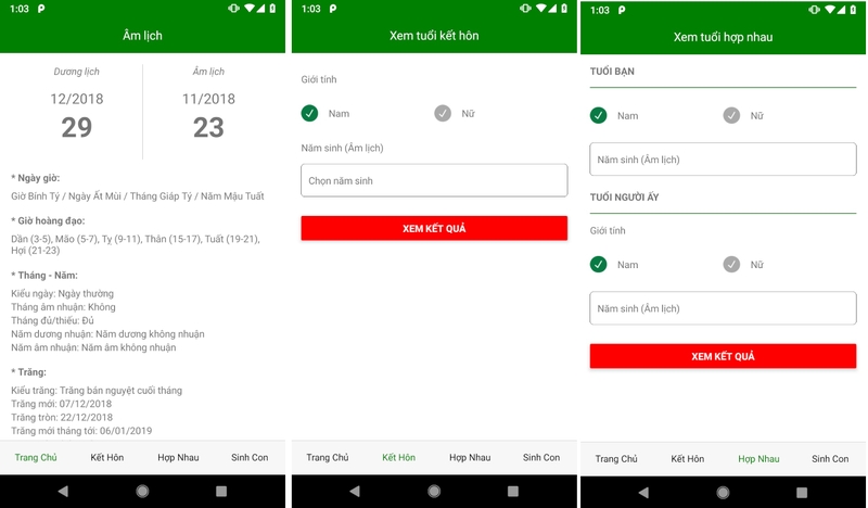 ứng dụng Xem Tuổi Hợp Nhau 2