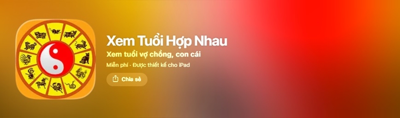 ứng dụng Xem Tuổi Hợp Nhau