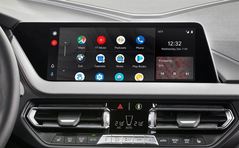 Chọn Android Auto trên màn hình xe