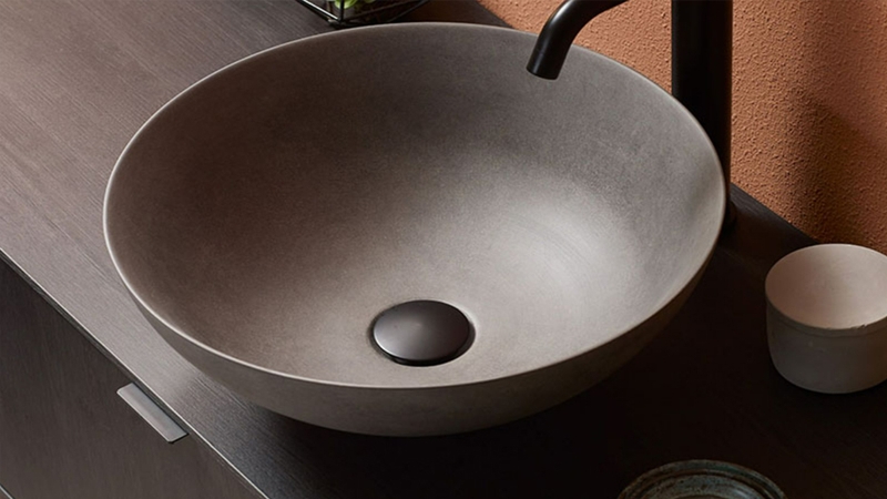 Lavabo sử dụng xi măng chống thấm