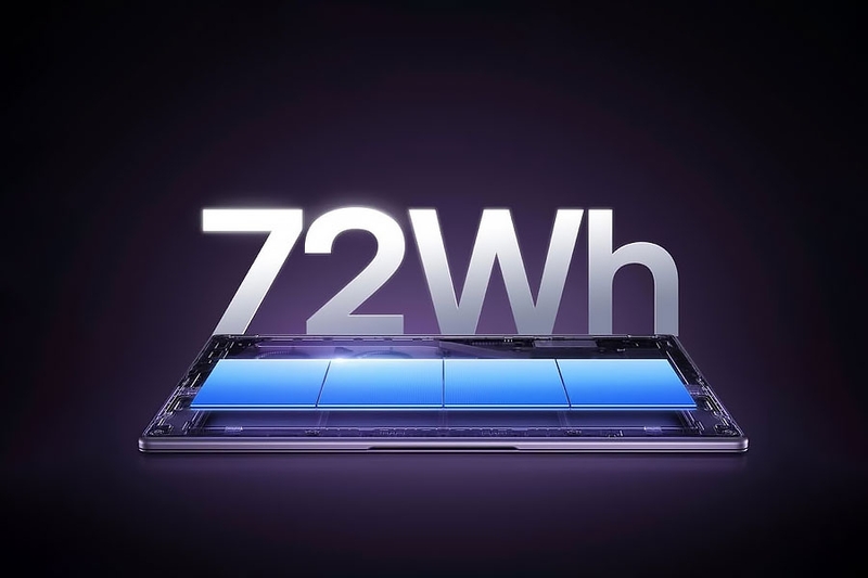 Viên pin 72 Wh trên REDMI Book 2027 Series đáp ứng nhu cầu làm việc và học tập kéo dài.