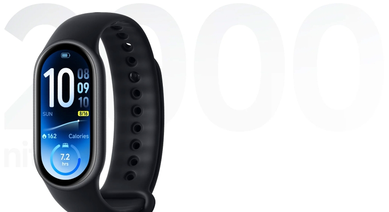 Màn hình Xiaomi Smart Band 11 đạt độ sáng tối đa 2.000 nit, hỗ trợ quan sát rõ hơn khi dùng ngoài trời.