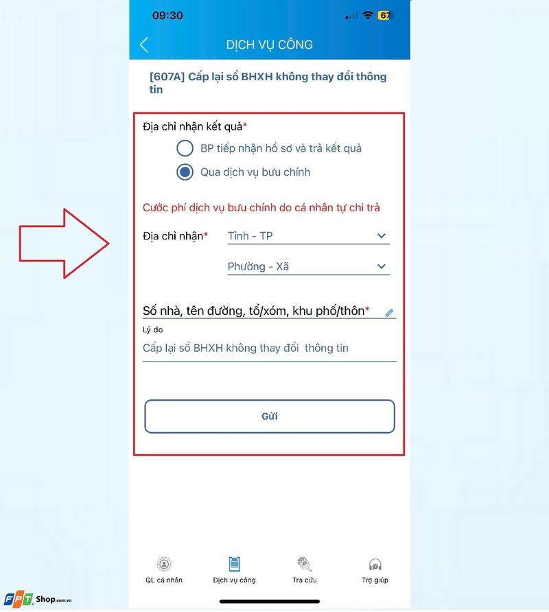 xin cấp lại sổ bảo hiểm xã hội online 4