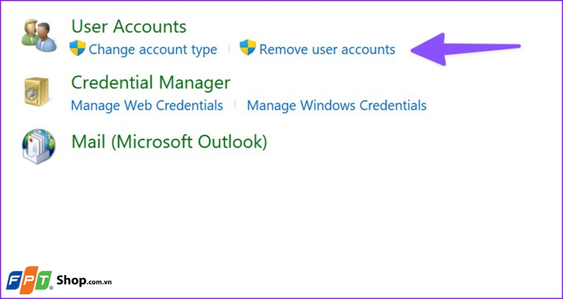Xóa account trên Win 11 - 04
