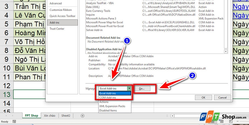 Cách xóa Add-in trong Excel - 06