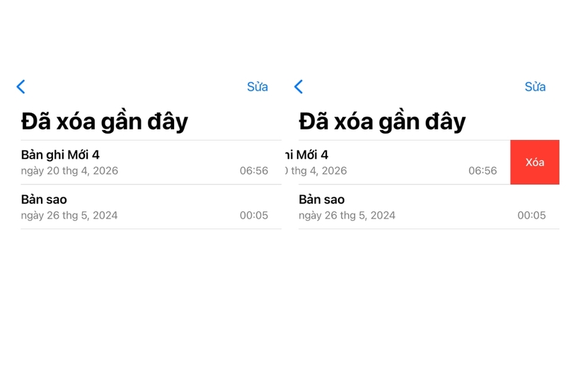 xóa bản ghi âm trên iPhone hình 5