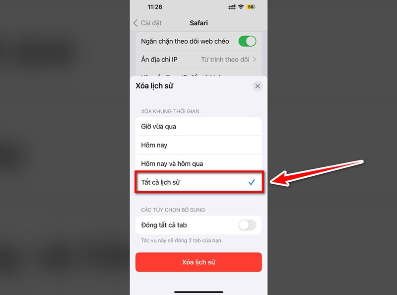 Cách xóa lịch sử Safari trên iPhone - 04