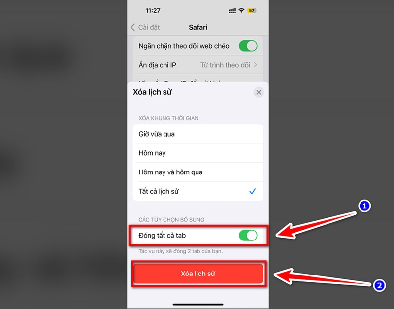 Cách xóa lịch sử Safari trên iPhone - 03