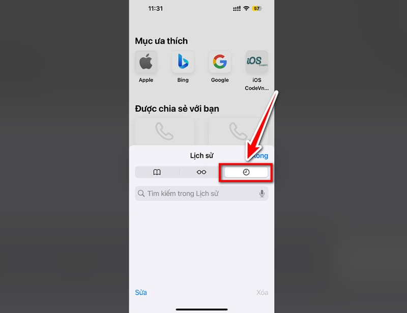 Cách xóa lịch sử Safari trên iPhone - 02