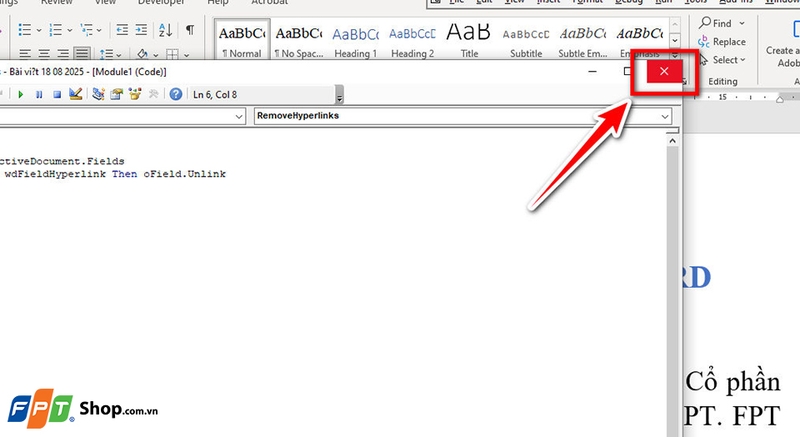Cách xóa link trong Word - 10