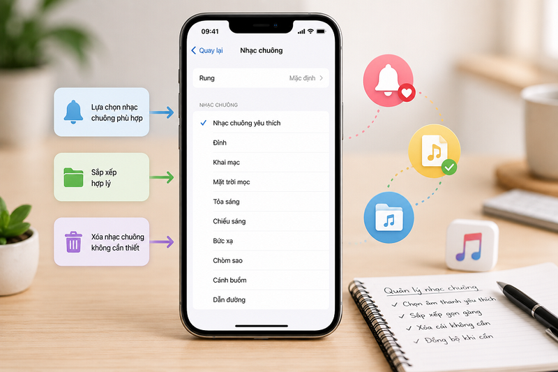 Cách quản lý nhạc chuông trên iPhone hiệu quả