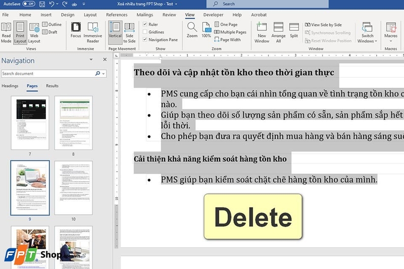 Xóa nhiều trang trong Word - Ảnh 06