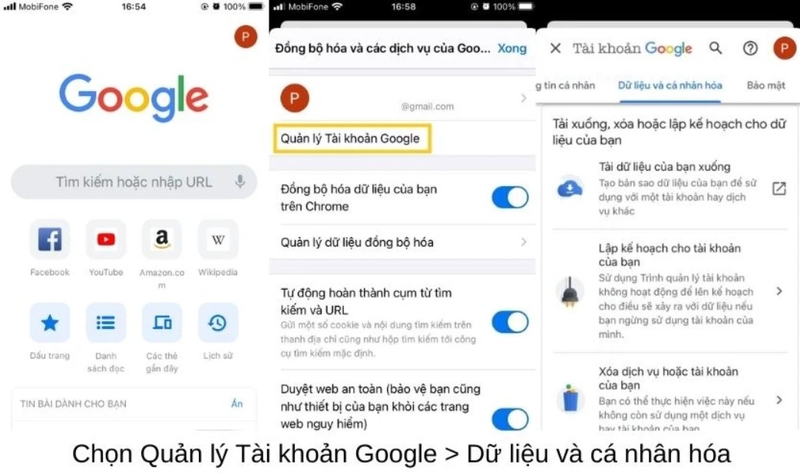 xóa tài khoản Google trên điện thoại hình 5