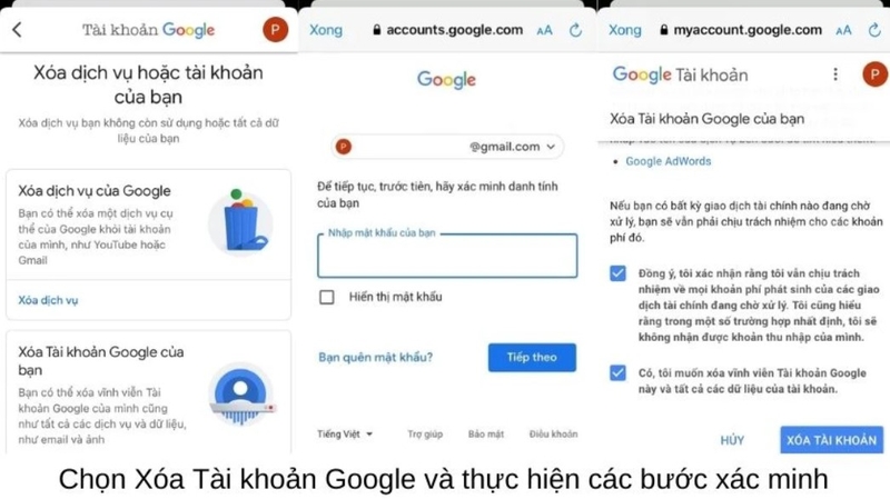xóa tài khoản Google trên điện thoại hình 6