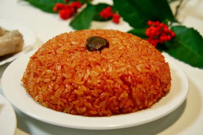 Xôi gấc dẻo ngọt - 11