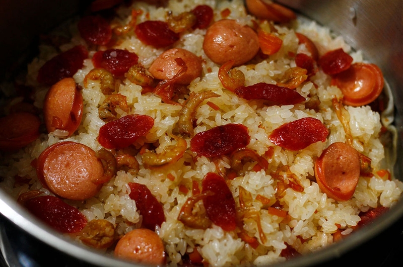 Cách nấu xôi mặn thập cẩm - 02