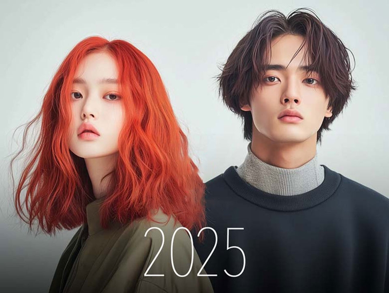 Xu hướng tóc nam nữ 2025 - 12