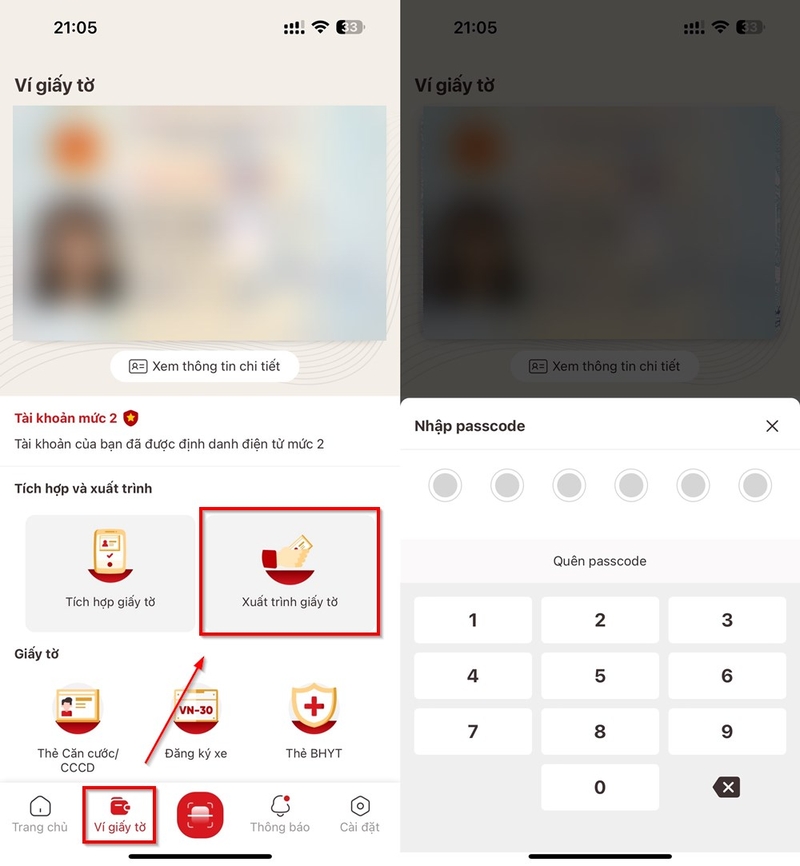 Cách xuất trình GPLX trên VNeID ảnh 2