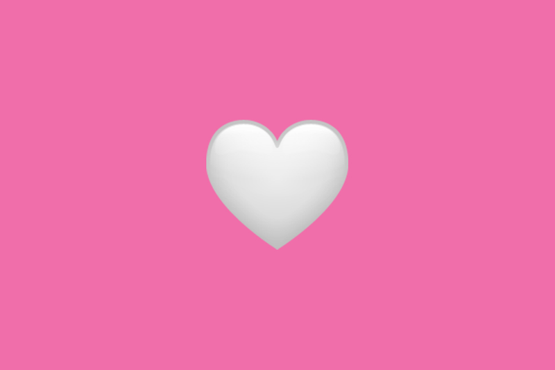 White heart