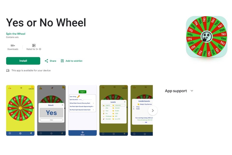 yes no wheel (ảnh 1)