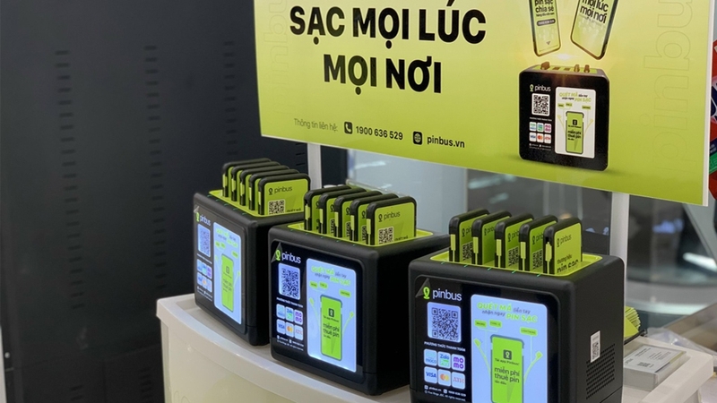 Pinbus sở hữu mô hình cho thuê sạc nổi bật tại Việt Nam