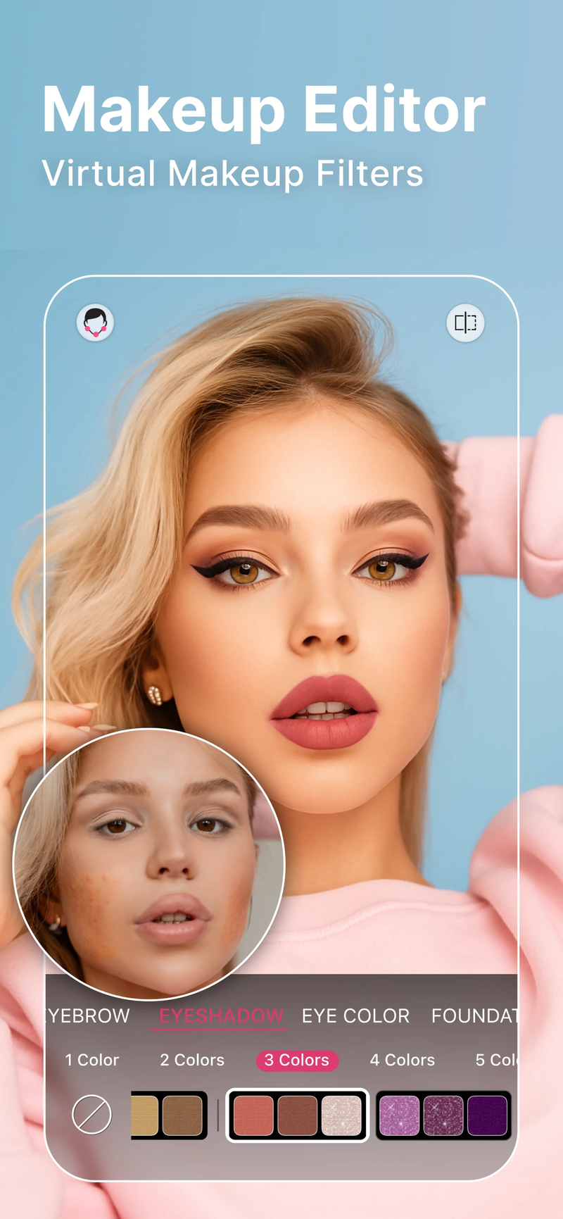 YouCam Perfect sở hữu nhiều thiết kế viền và khung độc đá