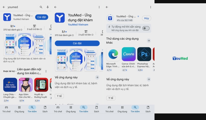 Cách tải YouMed - Ứng dụng đặt khám cho Android