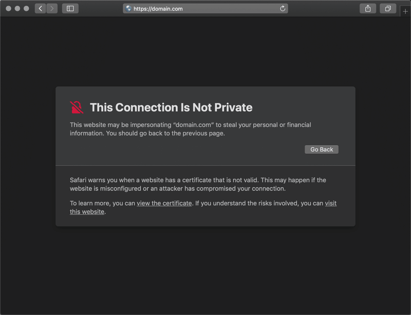 your connection is not private - Hình 5