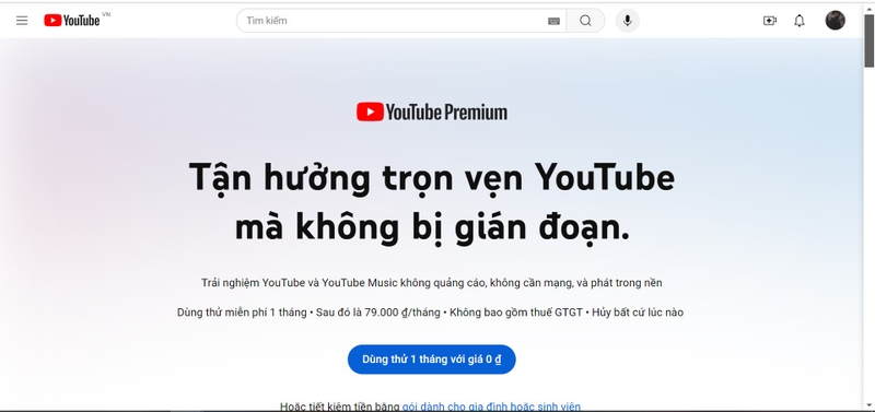 Youtube premium miễn phí hình 7