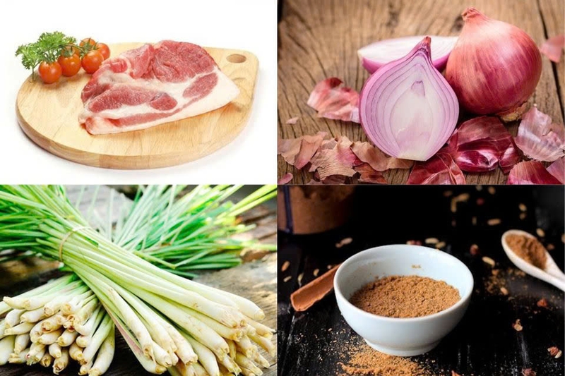 nguyên liệu Cách làm thịt viên nướng