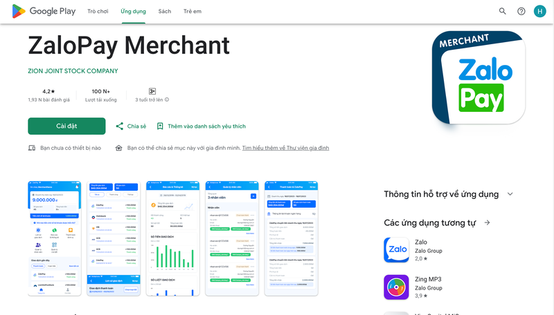 zalopay merchant - Hình 1