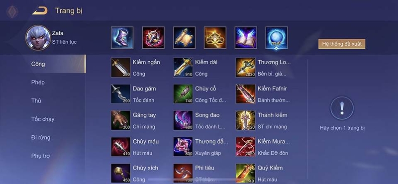 Hướng dẫn lên đồ nhanh nhất