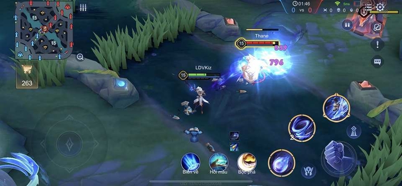 Giai đoạn cuối game khi chơi tướng Zata