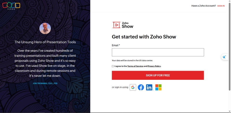 Zoho Show hình 2
