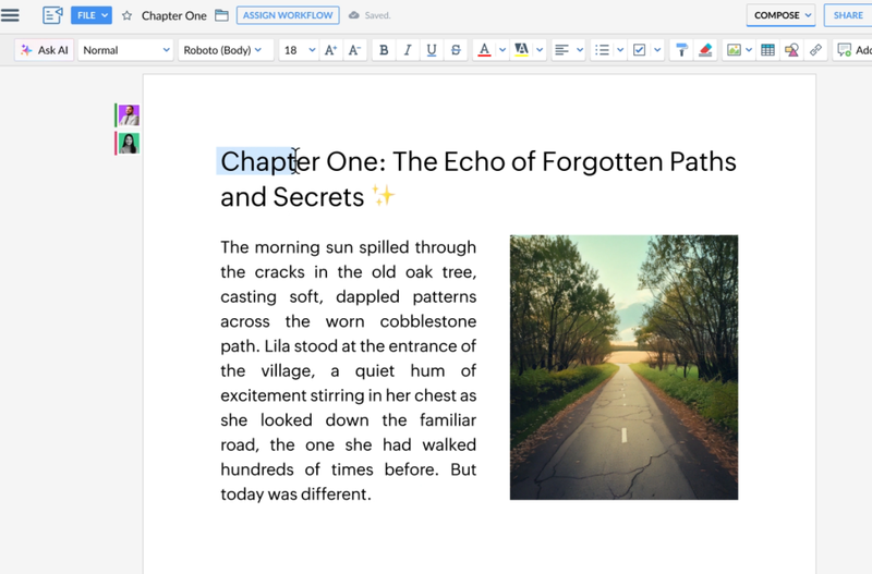 Những tính năng nổi bật của Zoho Writer - tạo tài liệu theo mẫu