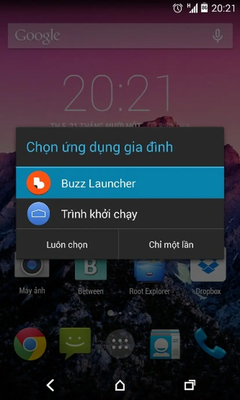 Dùng Buzz Launcher để tạo nên “sắc màu” cho thiết bị của bạn