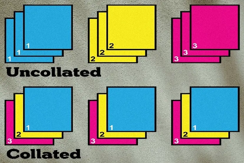 Collated printing là gì? Hướng dẫn sử dụng Collated và Uncollated