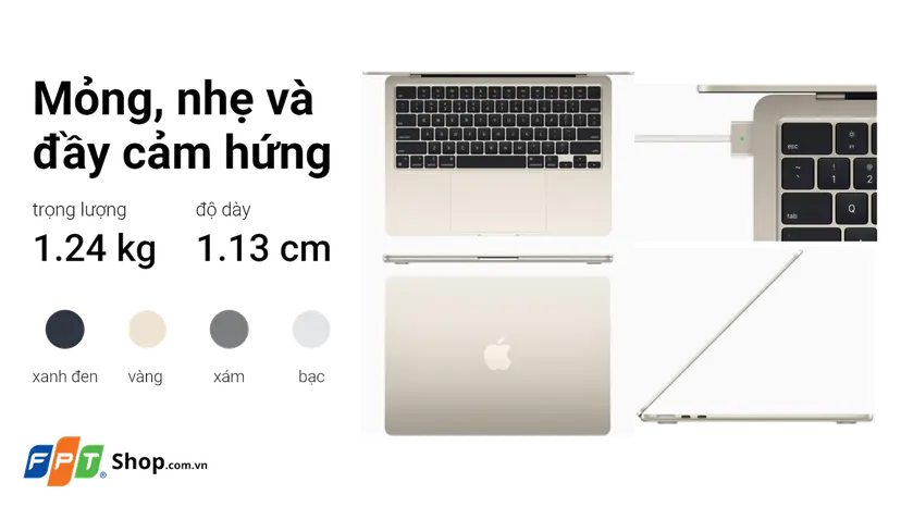 MacBook Air M2 2022 | Trả góp 0%, giảm thêm cho sinh viên
