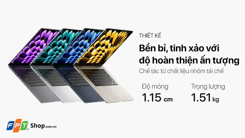 MacBook Air M2 15 inch (8GB/256GB) | Giá rẻ, ưu đãi sâu