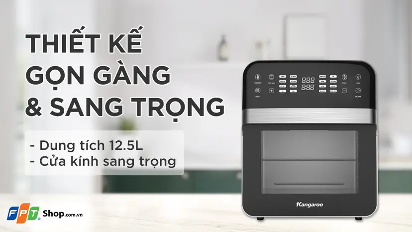 Thiết kế an toàn với khoang kính quan sát và tính năng tự ngắt