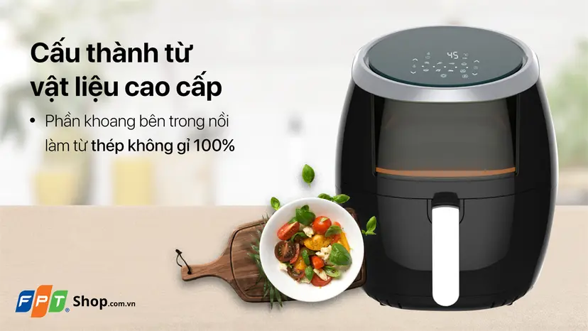 Nồi chiên không dầu Kangaroo KG8AF3A | Tiện lợi, an toàn