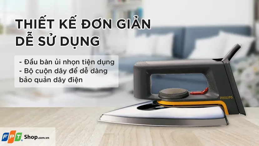 Bàn ủi khô Philips HD1172/01