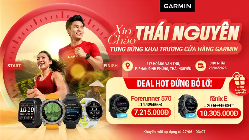 Xin chào Thái Nguyên! Garmin By FPT Shop 217 Hoàng Văn Thụ tưng bừng khai trương