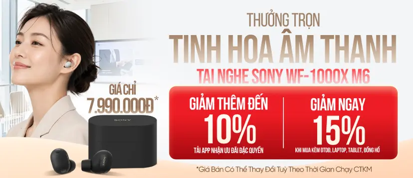 Tai nghe Sony WF-1000MX6