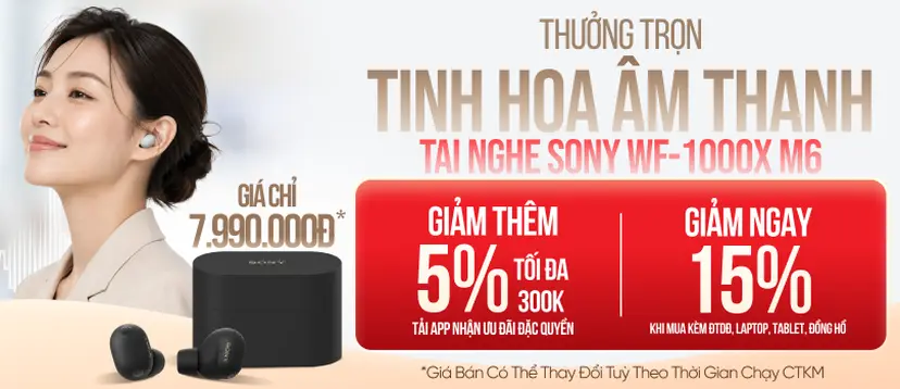 Tai nghe Sony WF-1000MX6