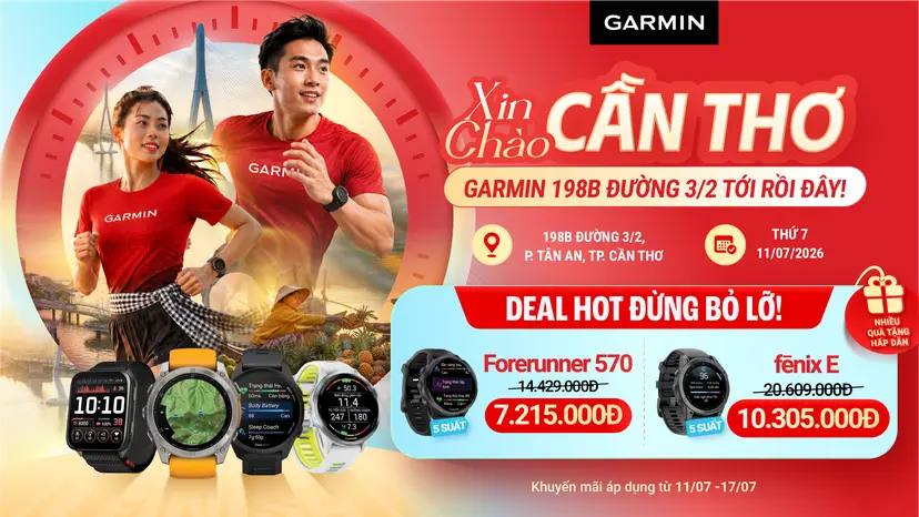Xin chào Cần Thơ! Garmin by FPT Shop 198B Đường 3/2 tưng bừng khai trương